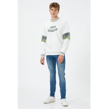 Blugi skinny cu aspect decolorat Michael