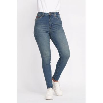 Blugi skinny cu talie inalta