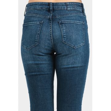 Blugi skinny cu talie inalta