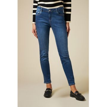 Blugi skinny cu talie medie