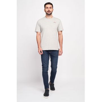 Blugi slim fit cu aspect decolorat