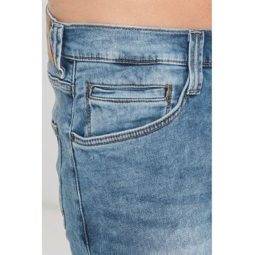 Blugi slim fit cu aspect decolorat Oregonc