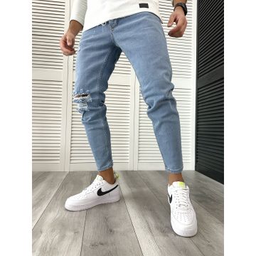 Blugi barbati conici albastri 12404 O3-1.1