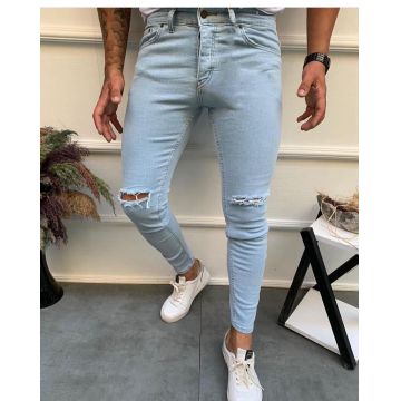 Blugi barbati conici albastri 12419 G1-2