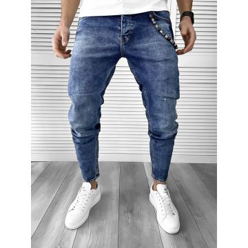 Blugi barbati conici albastri 1455 O3-6.3