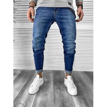 Blugi barbati conici albastri 1575 O3-6.3