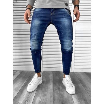 Blugi barbati conici albastri 1605 O3-6.3