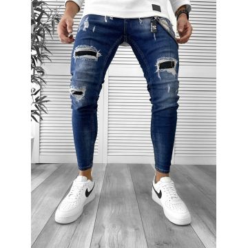 Blugi barbati conici albastri 4842  D3-5.3