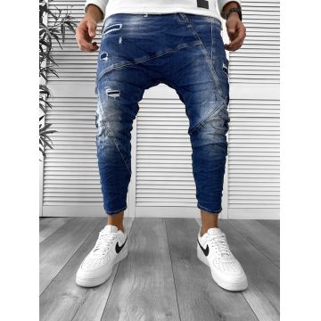 Blugi barbati conici albastri 5772 H3-7