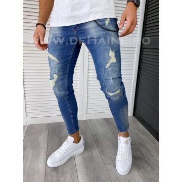 Blugi barbati conici albastri B6243 O6-1.1