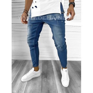 Blugi barbati conici albastri B9329 O3-6.3