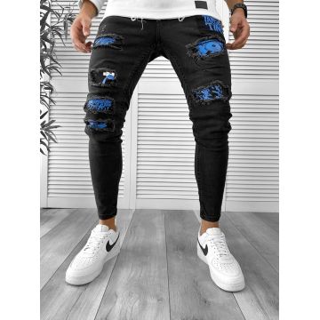 Blugi barbati conici negri 00603 B14-3.1