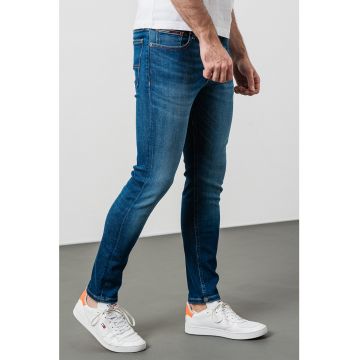 Blugi skinny cu aspect decolorat Simon
