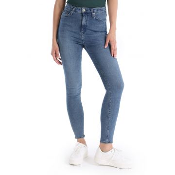 Blugi skinny cu talie inalta