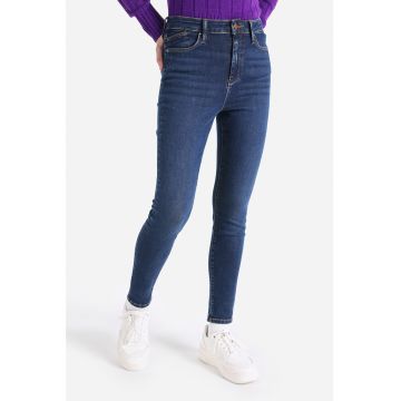 Blugi skinny cu talie inalta