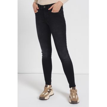 Blugi skinny cu talie inalta Lhana