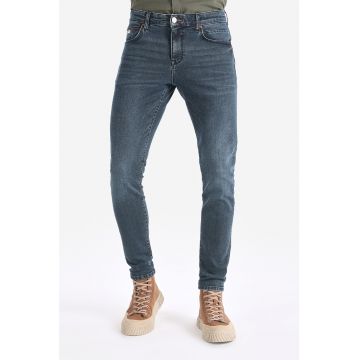 Blugi skinny cu talie medie