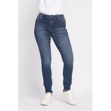 Blugi skinny cu talie medie