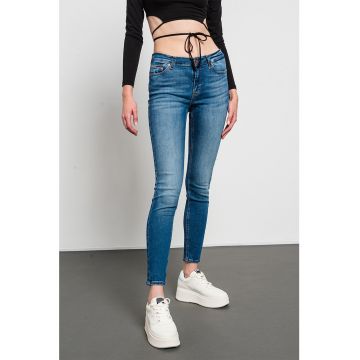 Blugi skinny cu talie medie Nora