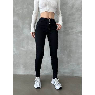 Blugi skinny simpli cu nasturi