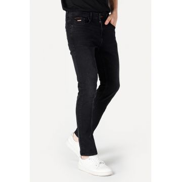 Blugi slim fit cu talie joasa