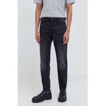 HUGO jeansi barbati, culoarea negru