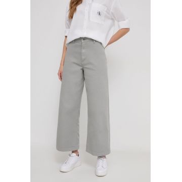 Pepe Jeans jeansi Tania femei, culoarea verde