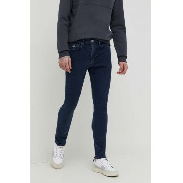 Tommy Jeans jeansi Scantony barbati, culoarea albastru marin