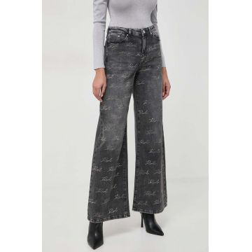 Karl Lagerfeld jeansi femei, culoarea gri