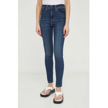 Levi's jeansi RETRO HIGH SKINNY femei, culoarea albastru marin