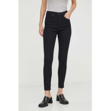 Levi's jeansi RETRO HIGH SKINNY femei, culoarea negru