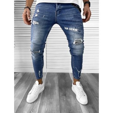 Blugi barbati conici albastri 365 G5-2