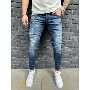 Blugi de bărbați, Slim-Fit, elastici si conici - BG937