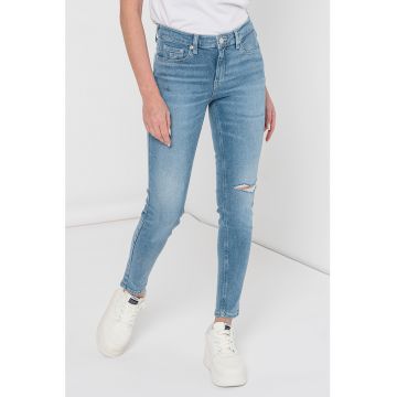 Blugi skinny cu talie medie Nora