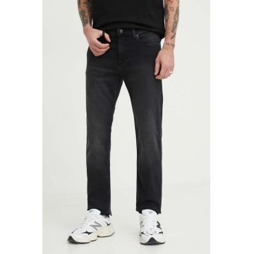 HUGO jeansi barbati, culoarea negru