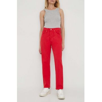 Levi's jeansi 501 CROP femei high waist