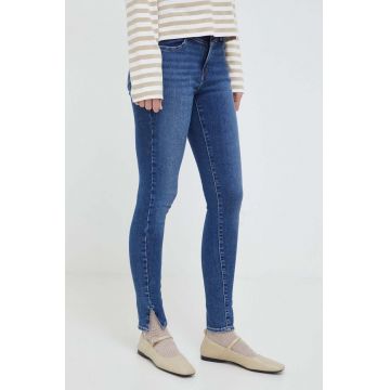 Levi's jeansi 720 SUPER SKINNY femei, culoarea albastru marin