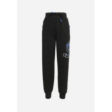 Pantaloni Negru cu albastru