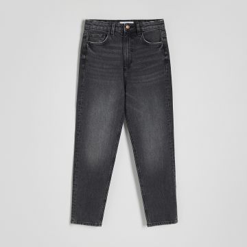 Reserved - Blugi mom slim fit - Gri