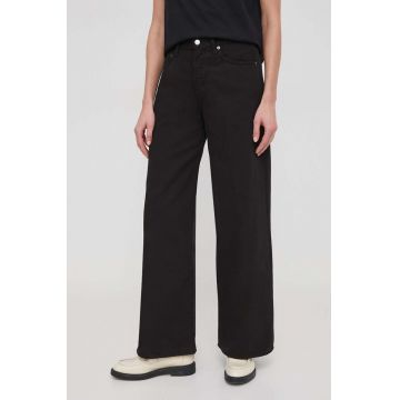 Sisley jeansi femei, culoarea negru