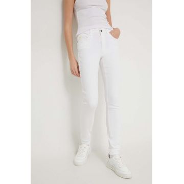 Desigual jeansi femei, culoarea alb