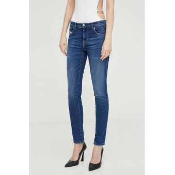 Diesel jeansi femei, culoarea albastru marin