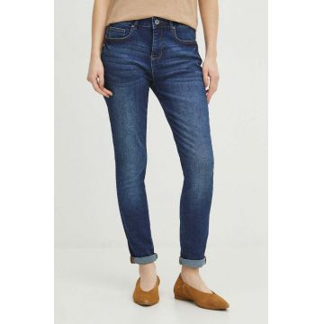 Medicine jeans femei, culoarea bleumarin