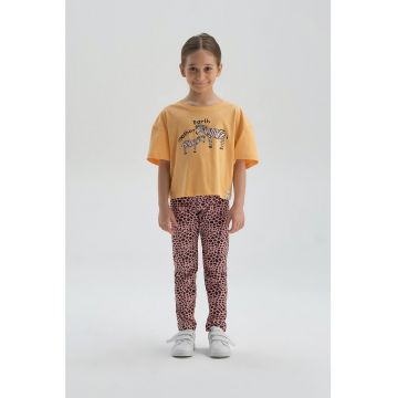 Pantaloni cu animal print