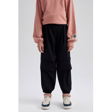 Pantaloni relaxed fit din bumbac