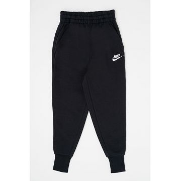 Pantaloni de trening cu talie inalta si buzunare laterale