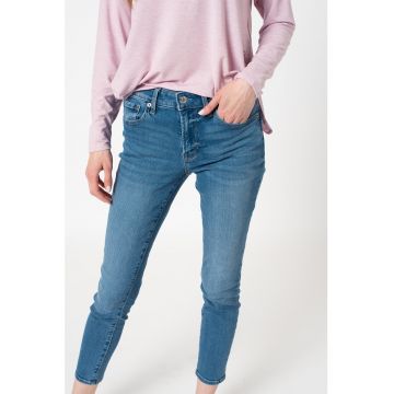 Blugi skinny cu talie inalta