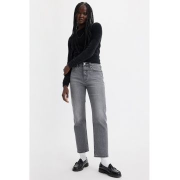 Blugi crop cu croiala dreapta 501®