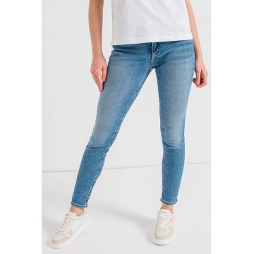 Blugi skinny cu talie medie