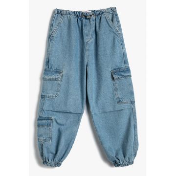 Pantaloni relaxed fit de denim